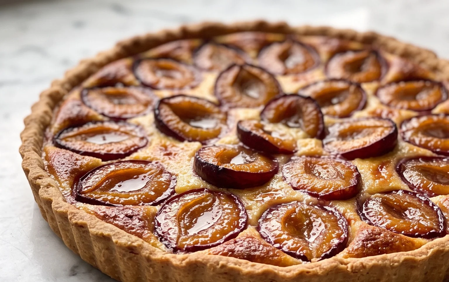 Tarte flamande aux prunes