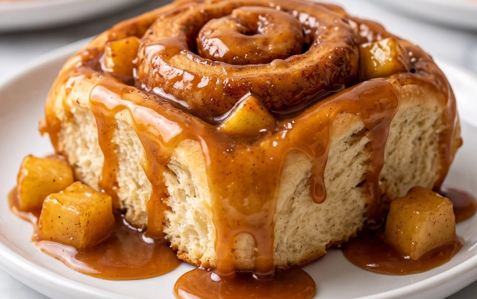 Easy Caramel Apple Cinnamon Rolls